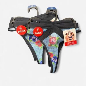 Bundle of Two:
Parade Mesh Strappy Thong Underwear